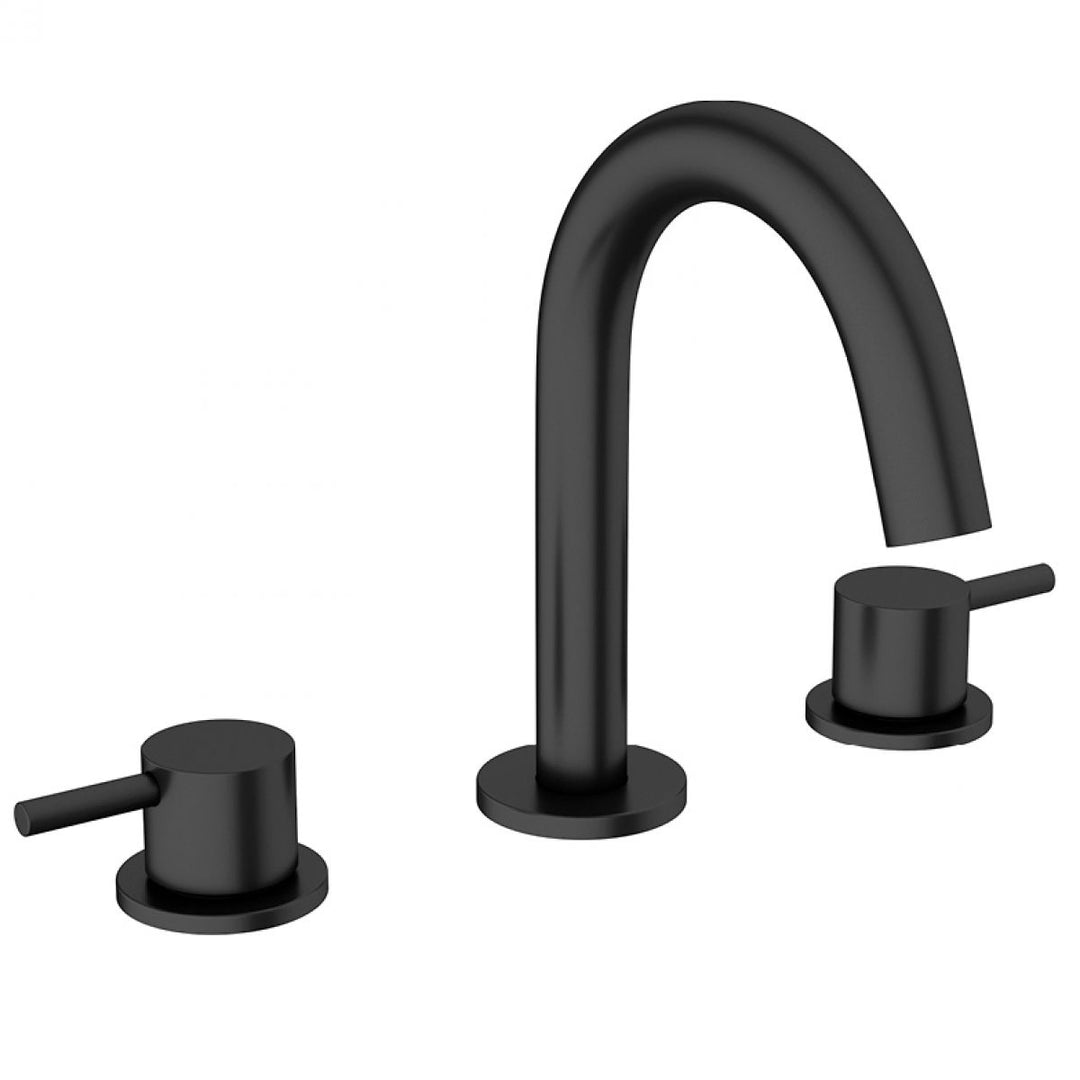 Crosswater MPRO Matt Black 3 Hole Basin Tap