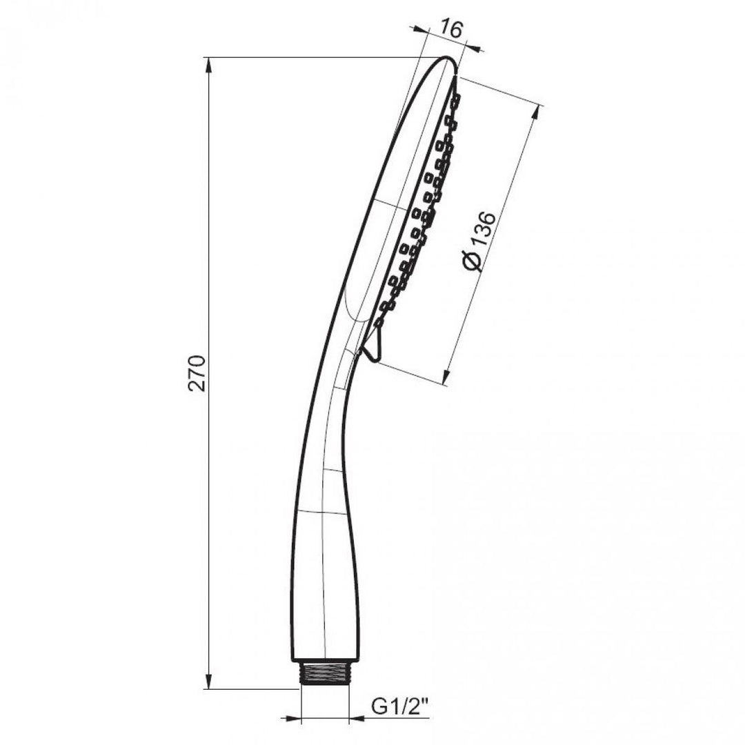 Crosswater MPRO Matt Black Shower Rail Kit