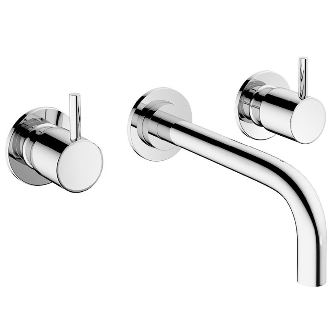 Crosswater MPRO Chrome 3 Hole Wall Mounted Basin Tap