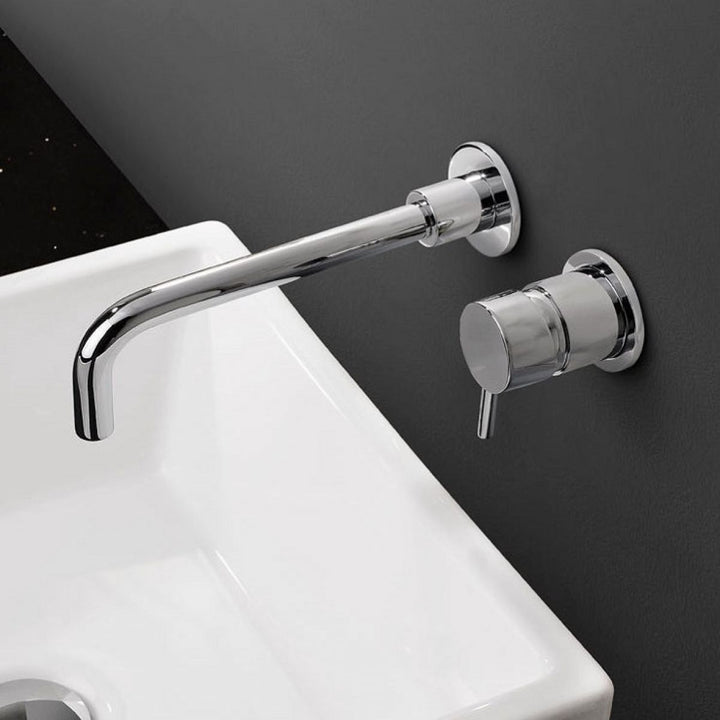 Crosswater MPRO Chrome 2 Hole Wall Basin Tap