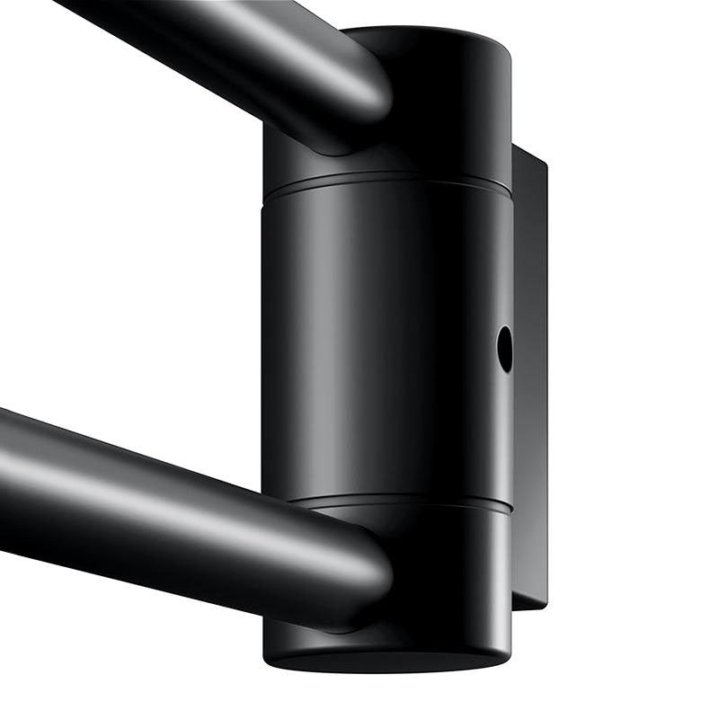 Keuco Plan Double Swivel Towel Rail In Matt Black