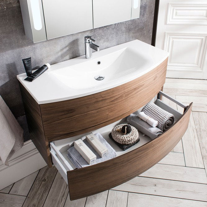 Crosswater Svelte 800mm Vanity Unit & Cast Mineral Marble Basin