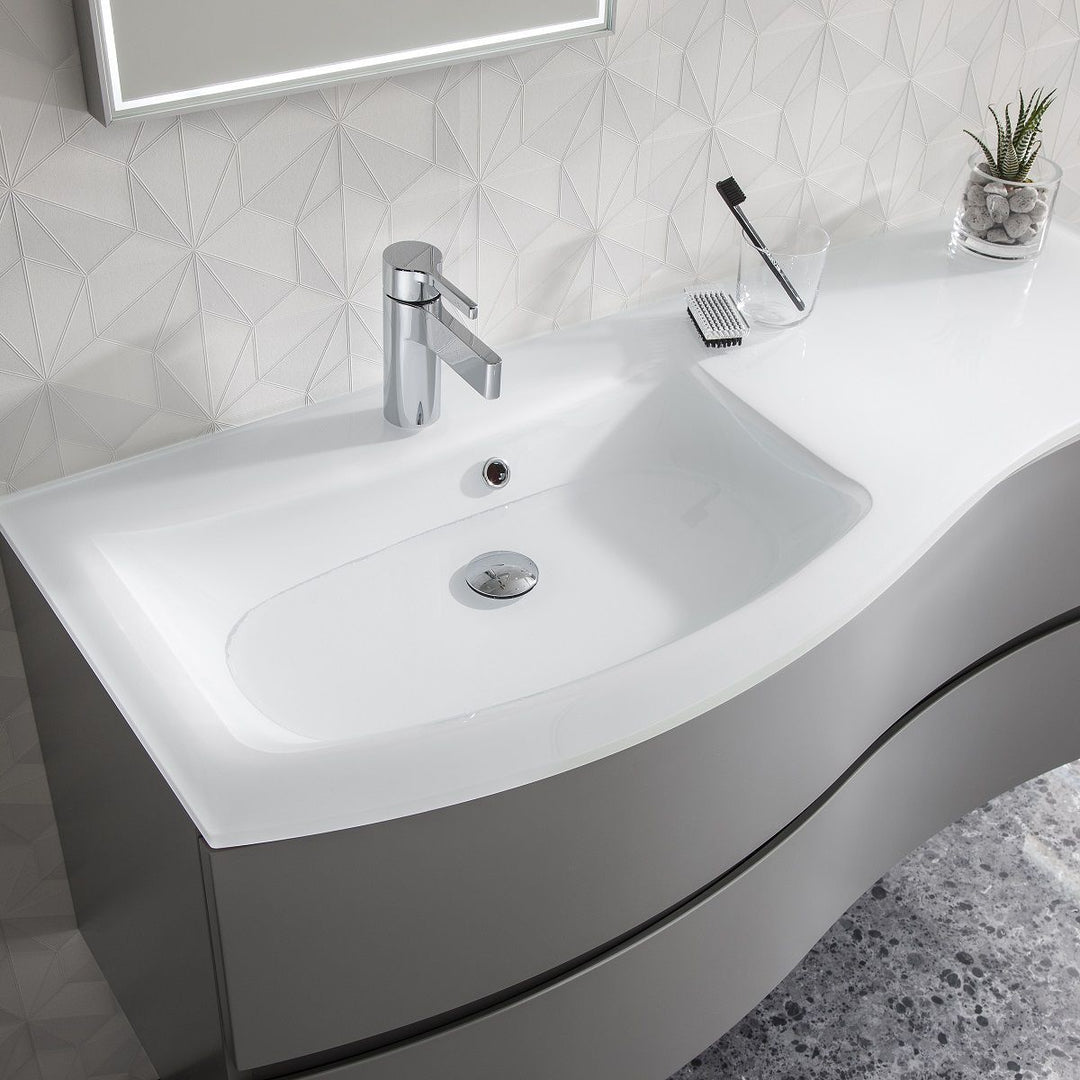 Crosswater Svelte 1000mm Vanity Unit & Cast Mineral Marble Basin