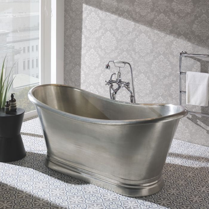 BC Designs Classic Roll Top Tin Boat Bath