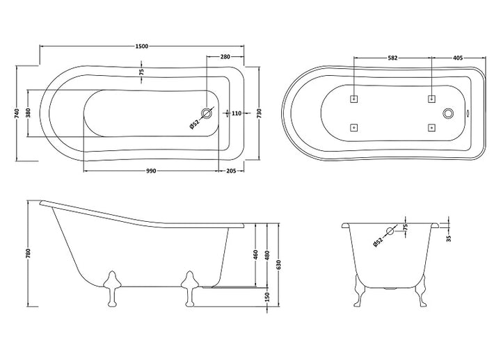 BC Designs Fordham Freestanding Bath