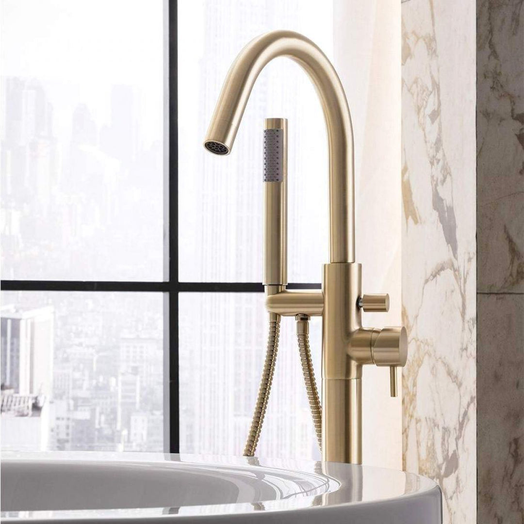 Crosswater MPRO Brushed Brass Bath Shower Mixer Tap