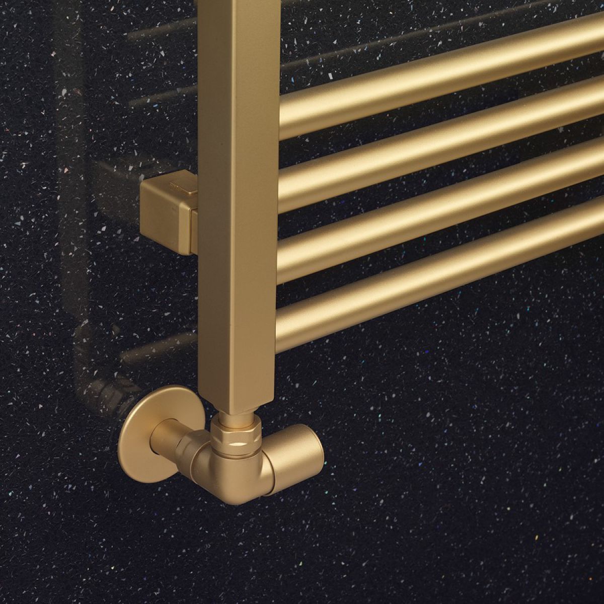 Crosswater brushed brass towel rail sale