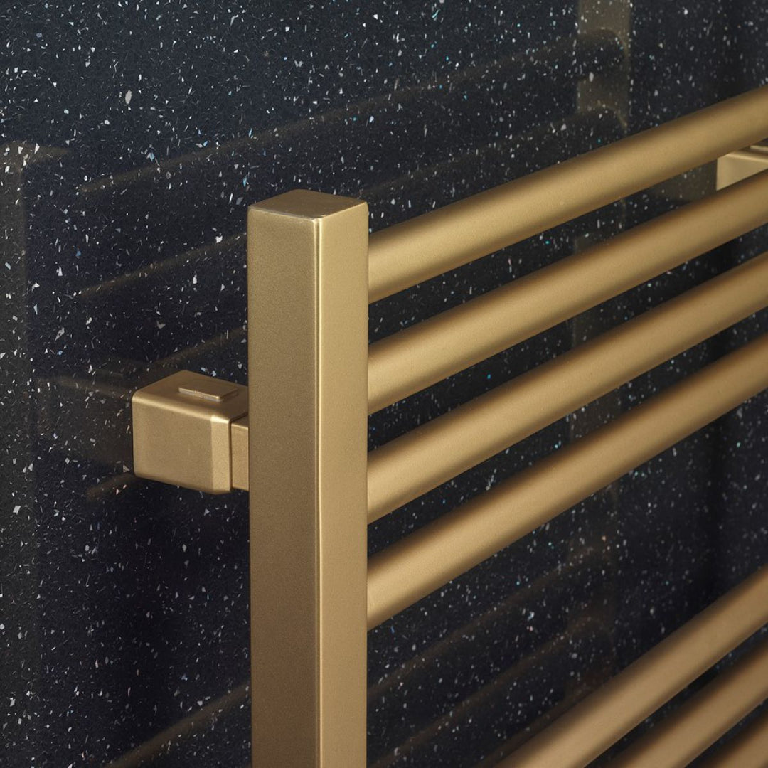 Crosswater MPRO Brushed Brass Electric Heated Towel Rail