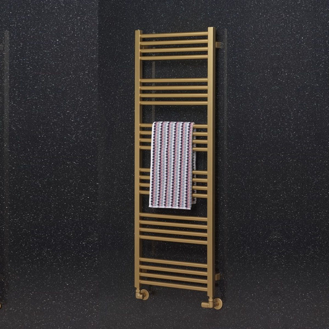 Crosswater MPRO Brushed Brass Electric Heated Towel Rail