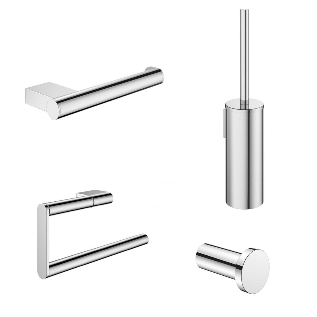 Crosswater MPRO Chrome 4 Piece Bathroom Accessory Pack