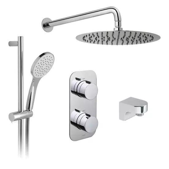 Vado Altitude 2 Outlet Thermostatic Shower Set With Slide Rail Kit