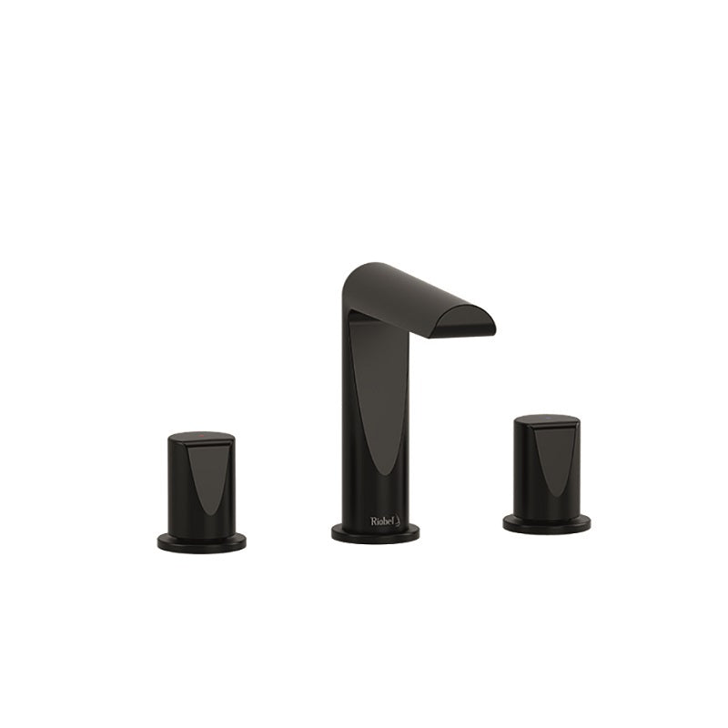 Riobel Parabola Three Hole Basin Mixer In Black