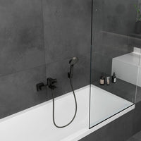 Hansgrohe Vernis Shape Single Lever Bath Mixer For Exposed Installation In Matt Black