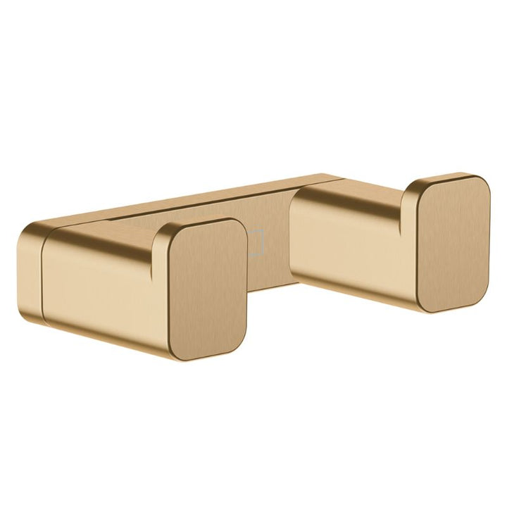 Hansgrohe AddStoris Double Towel Hook In Brushed Bronze