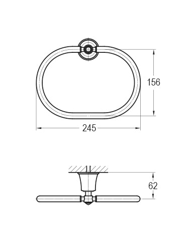 Flova Liberty Towel Ring