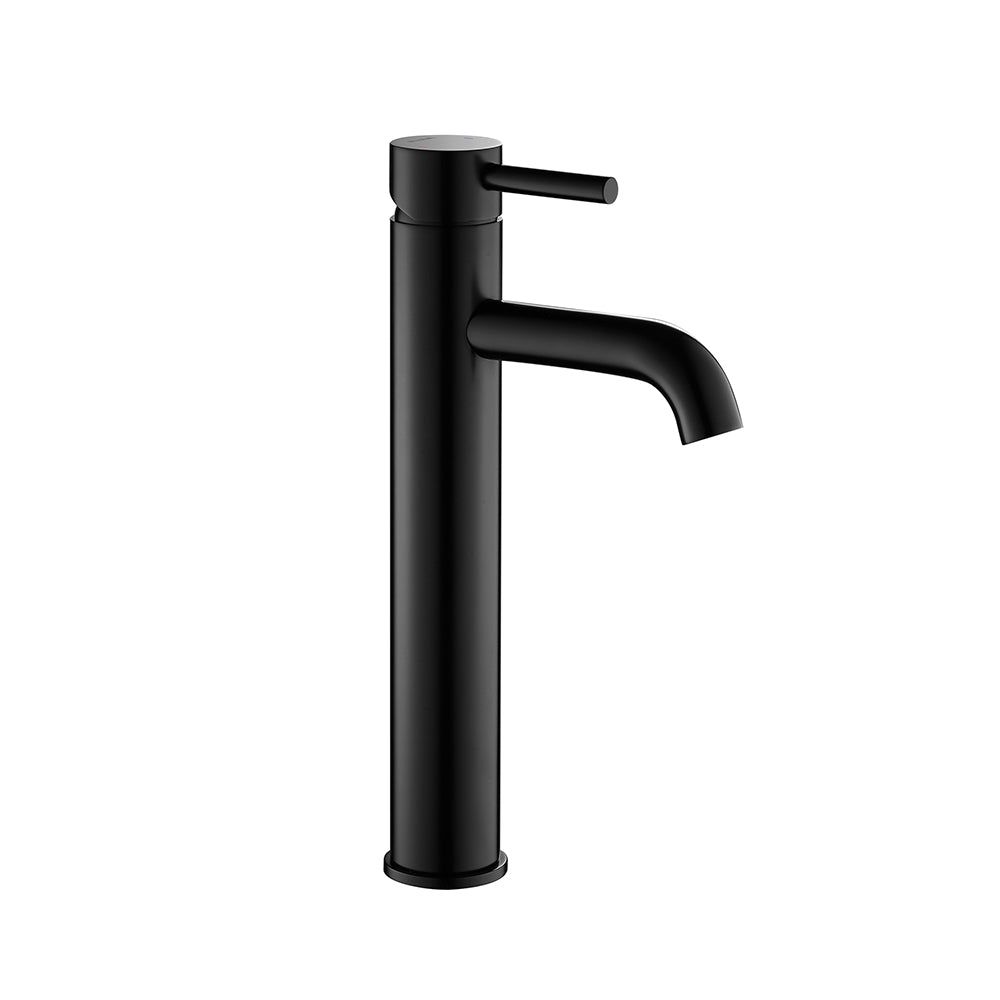 Flova Levo Tall 308mm Mono Basin Mixer In Matt Black