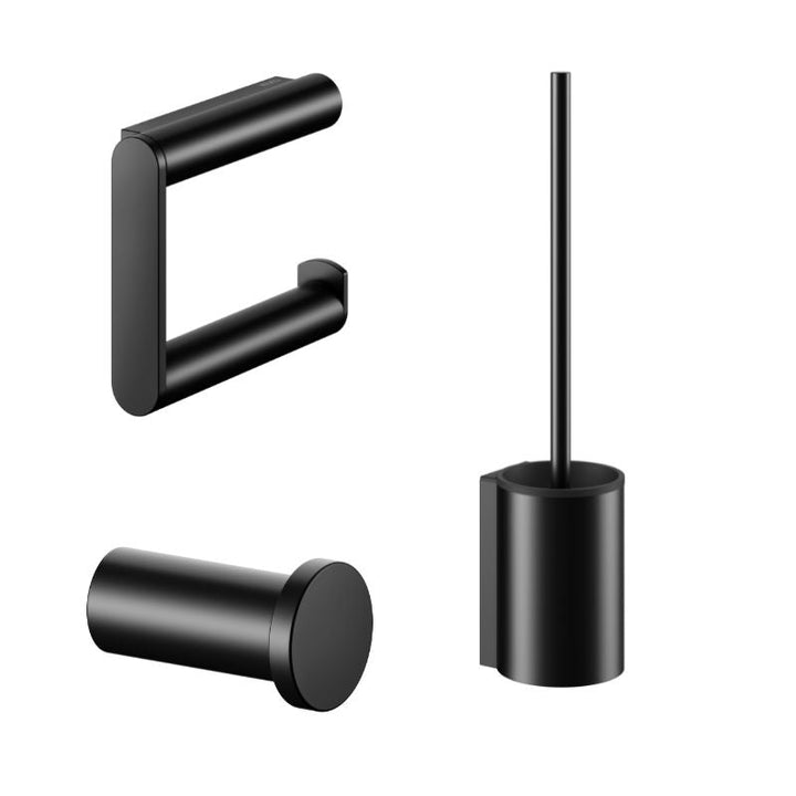 Keuco WC Accessory Set 3 Piece in Matt Black