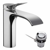 Hansgrohe Vivenis Basin Mixer Tap 110 With Waste Set In Chrome