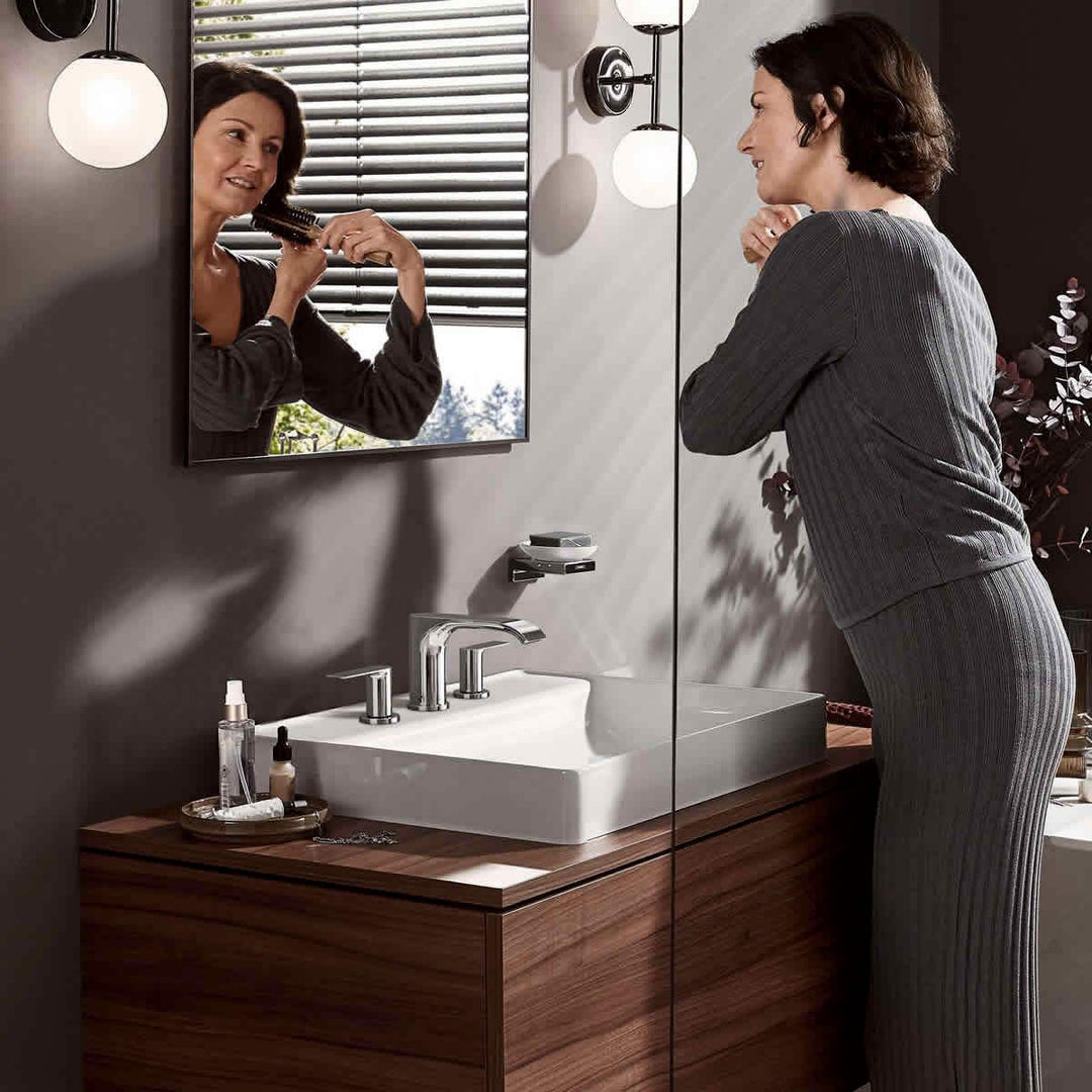 Hansgrohe Vivenis 3 Hole Basin Mixer 90 With Pop-Up Waste Set In Chrome