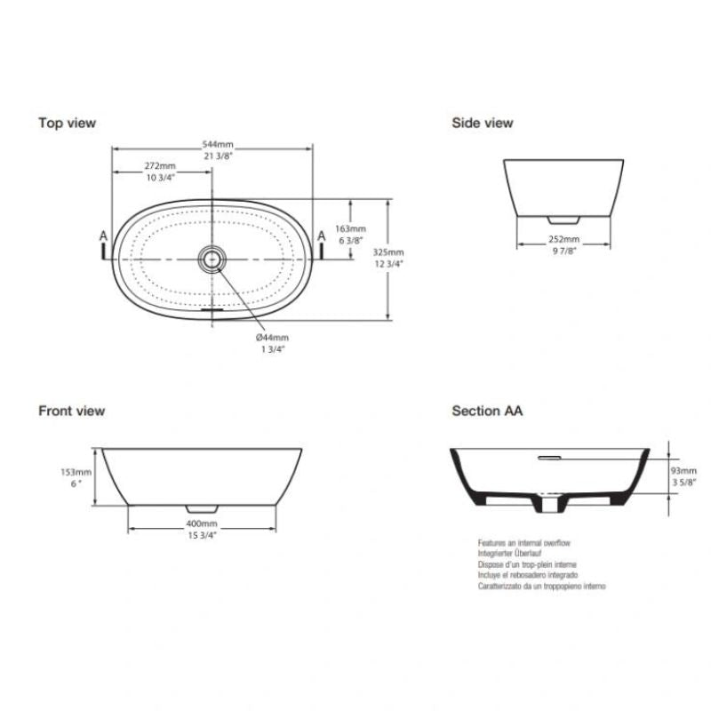 Victoria + Albert Lussari 55 Countertop Basin