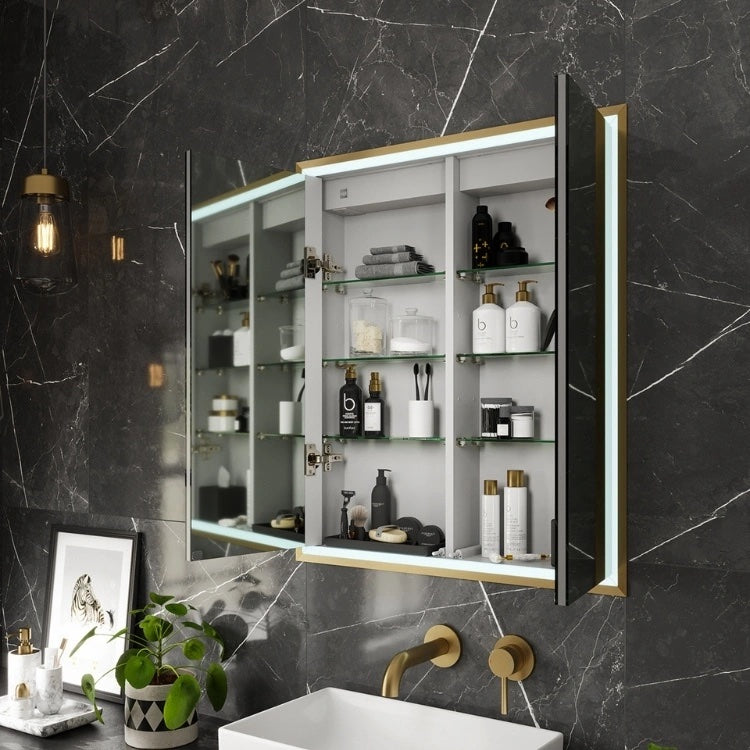 HIB Vanquish 800mm LED Recessed Mirror Cabinet