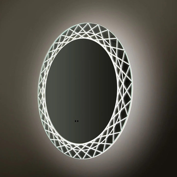 HIB Bellus Ornate Round LED Bathroom Mirror