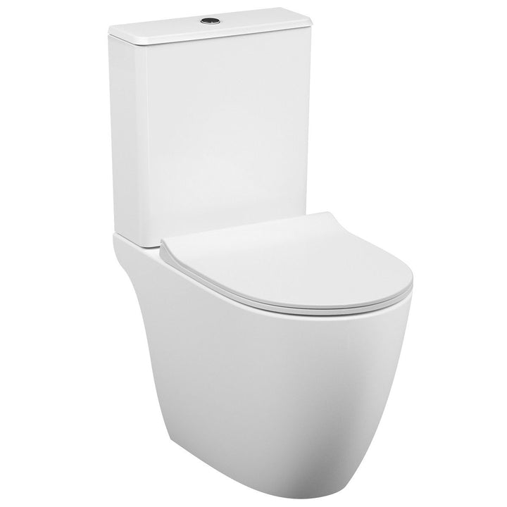 VitrA Sento Close Coupled Open Back Rimless Toilet