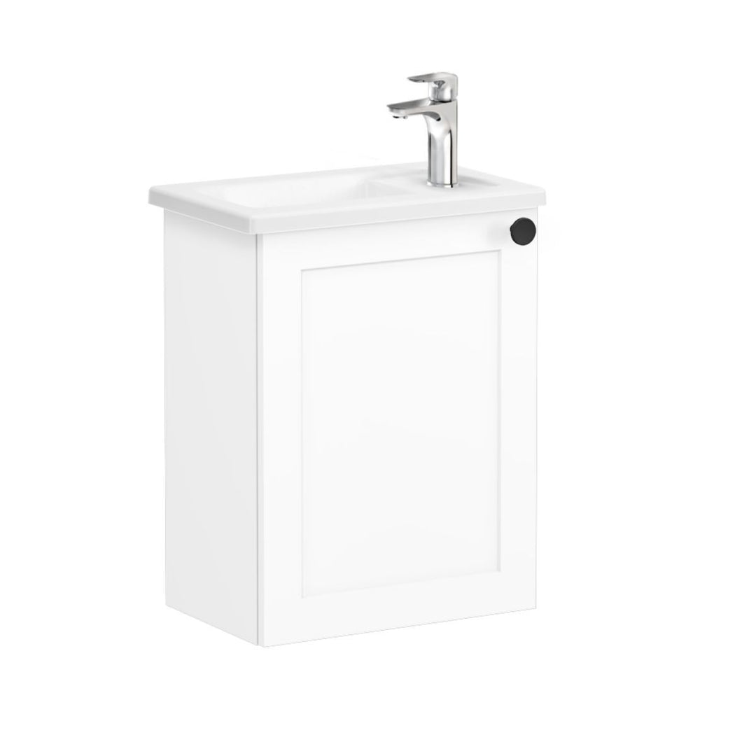 VitrA Root Classic Compact Washbasin Unit with Left-Hand Hinges