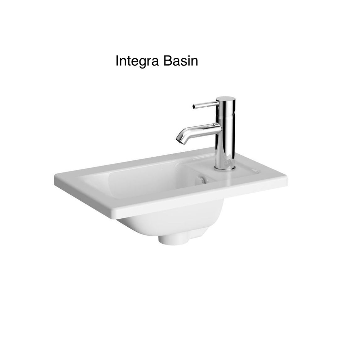 VitrA Root Classic Compact Washbasin Unit with Left-Hand Hinges