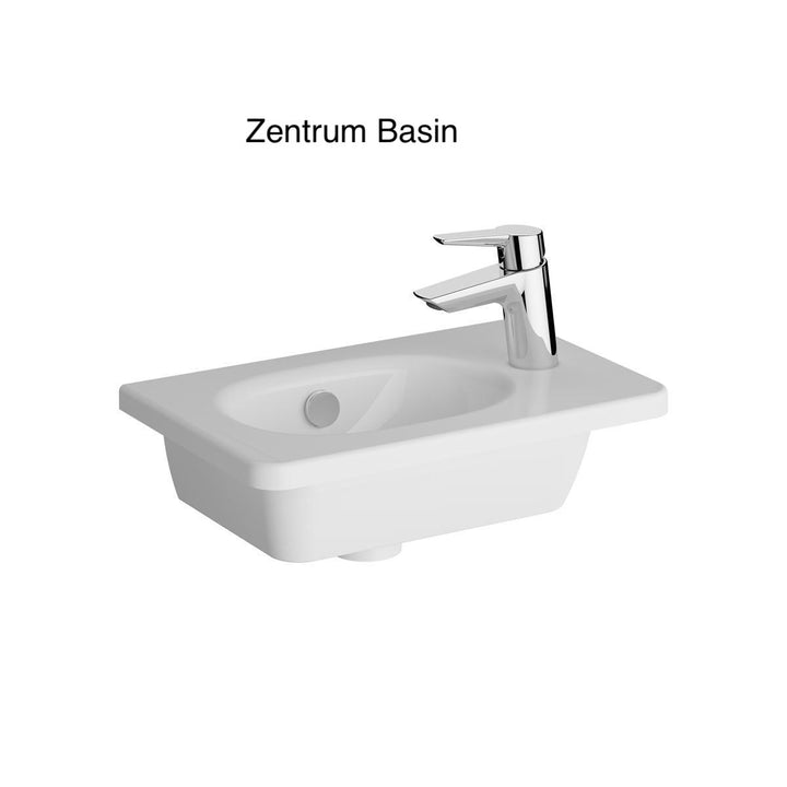 VitrA Root Classic Compact Washbasin Unit with Left-Hand Hinges