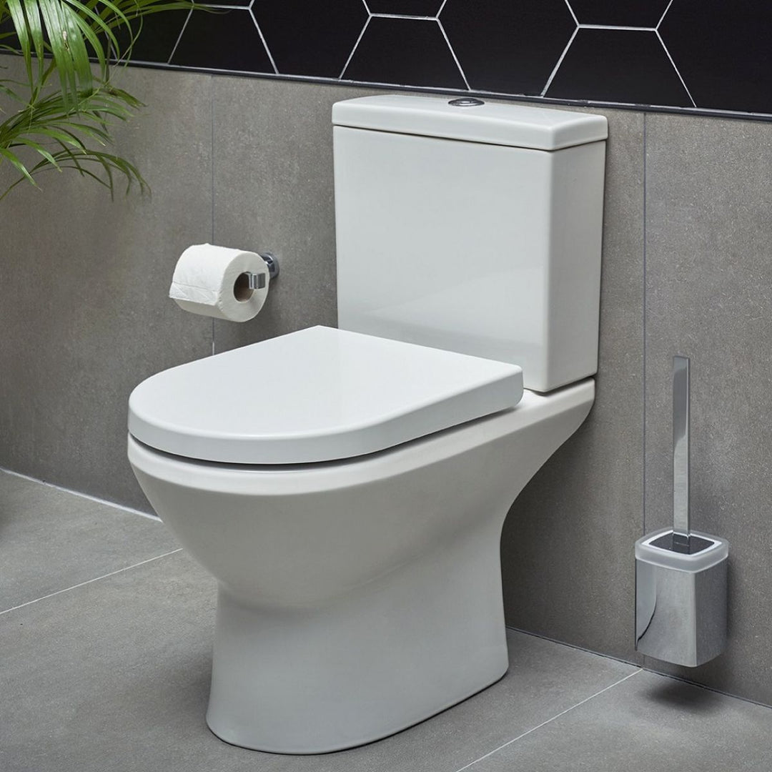 VitrA Integra Close Coupled Rimless Open Back Toilet