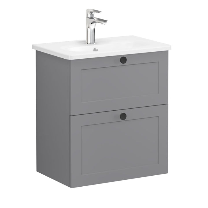 VitrA Root Classic Compact Washbasin Unit with 2 Drawers (60cm)