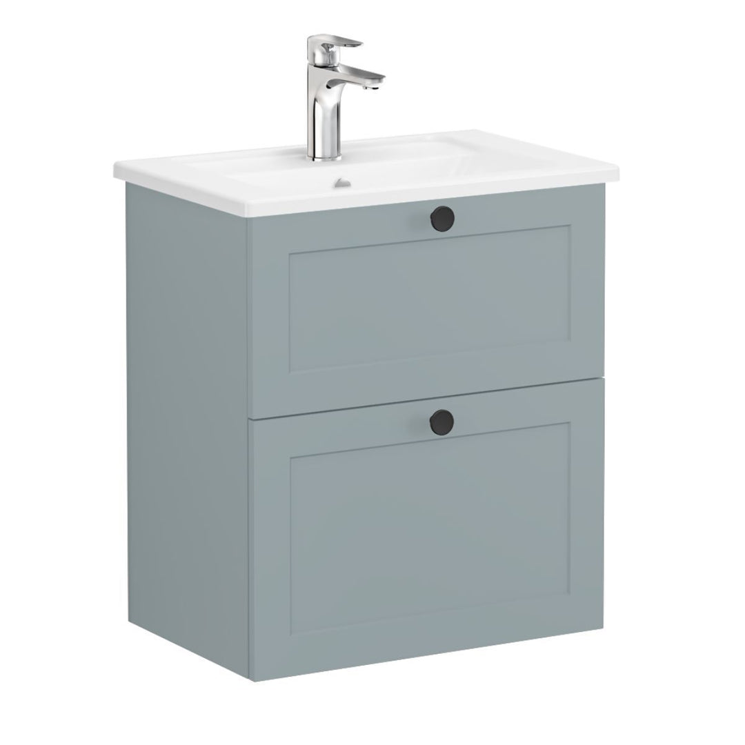 VitrA Root Classic Compact Washbasin Unit with 2 Drawers (60cm)