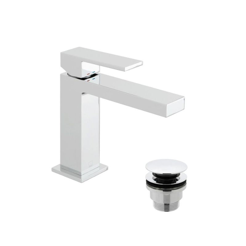 Vado Notion Slimline Mono Basin Mixer Tap With Universal Basin Waste