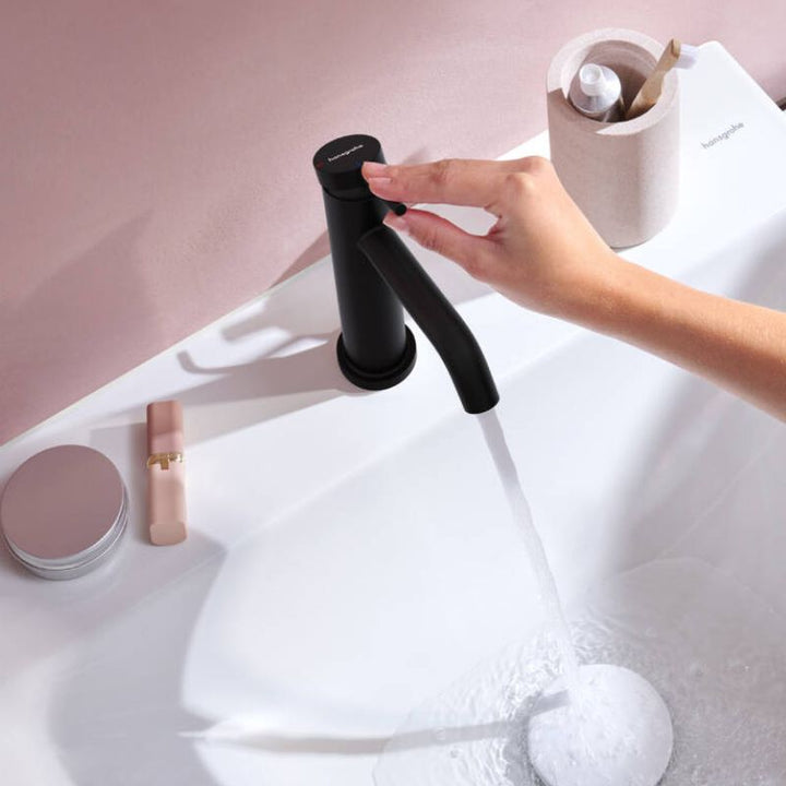 Hansgrohe Tecturis S Basin Mixer With Pop-Up Waste In Matt Black