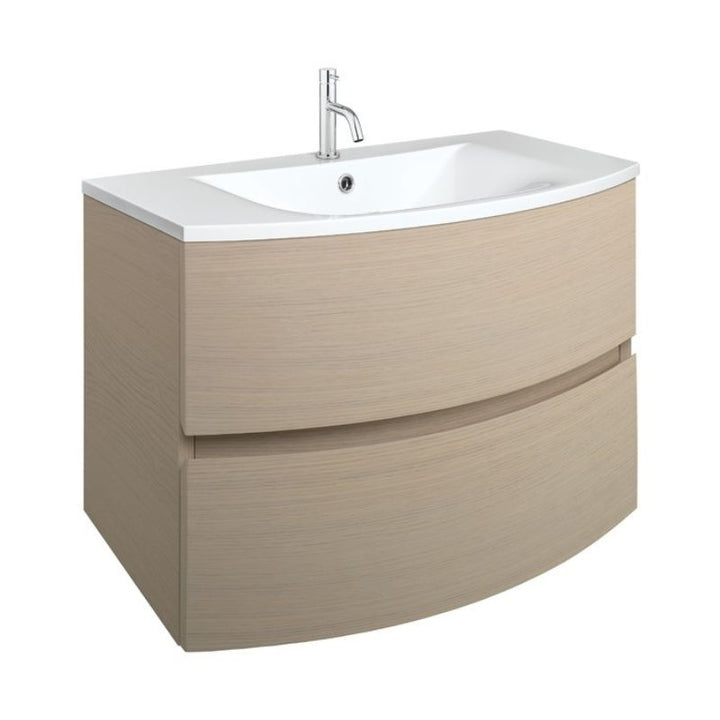 Crosswater Svelte 800mm Vanity Unit & Cast Mineral Marble Basin