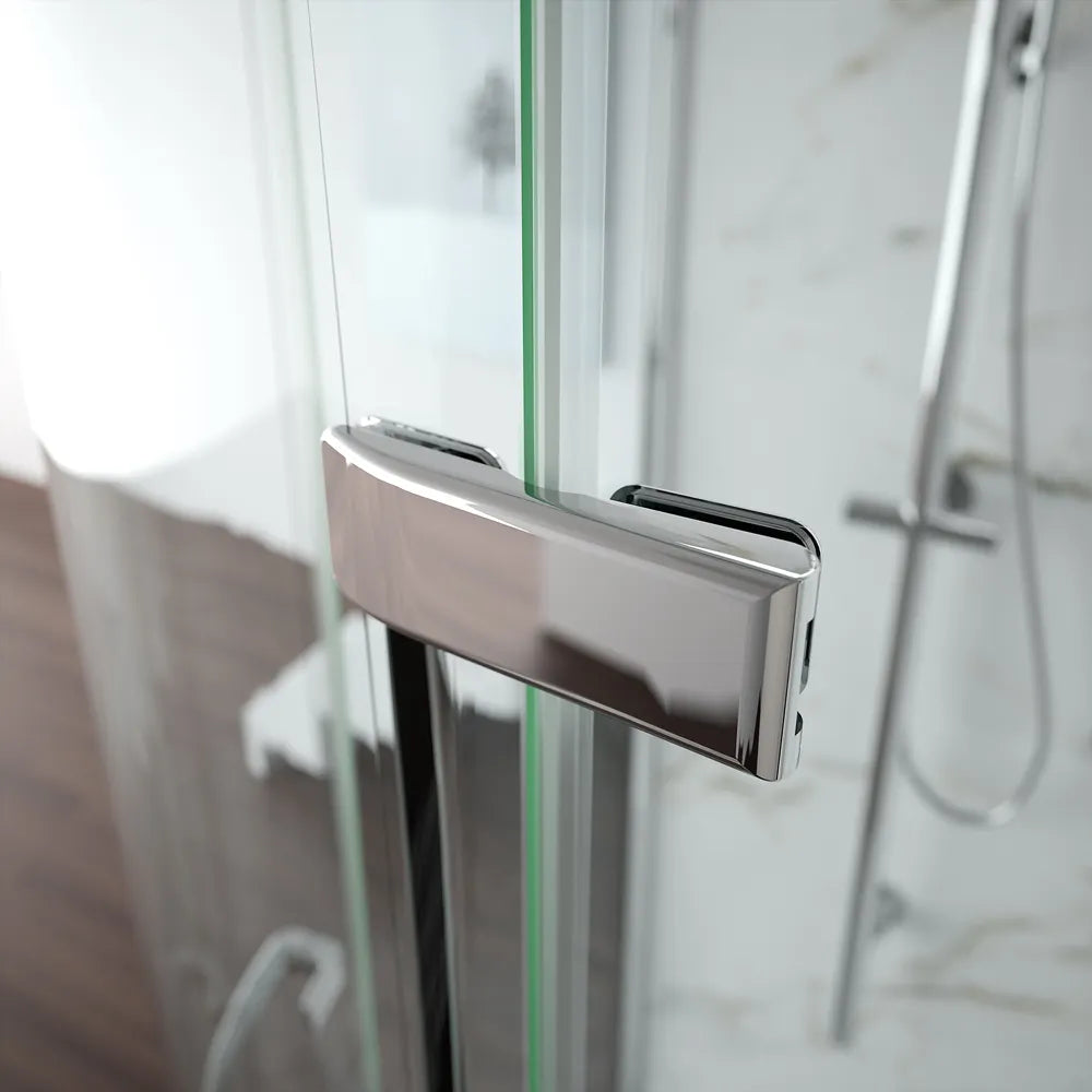 Merlyn 8 Series Frameless 1 Door Offset Quadrant Shower Door