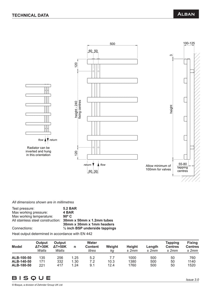 Zehnder Alban Towel Radiator