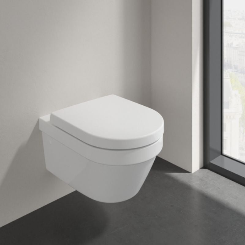 Villeroy & Boch Architectura Rimless Wall Hung Toilet & Soft Close Seat