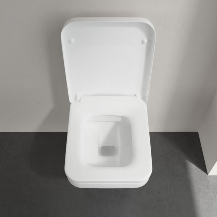 Villeroy & Boch Architectura Rimless Square Wall Hung Toilet & Soft Close Seat