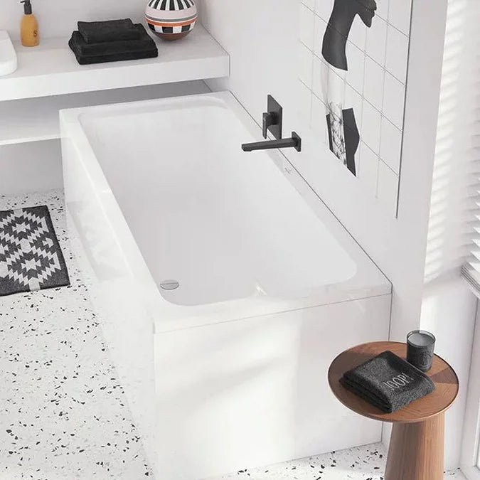 Villeroy & Boch Architectura Wall Mounted Square Bath Spout Matt Black