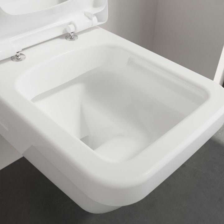 Villeroy & Boch Architectura Rimless Square Wall Hung Toilet & Soft Close Seat