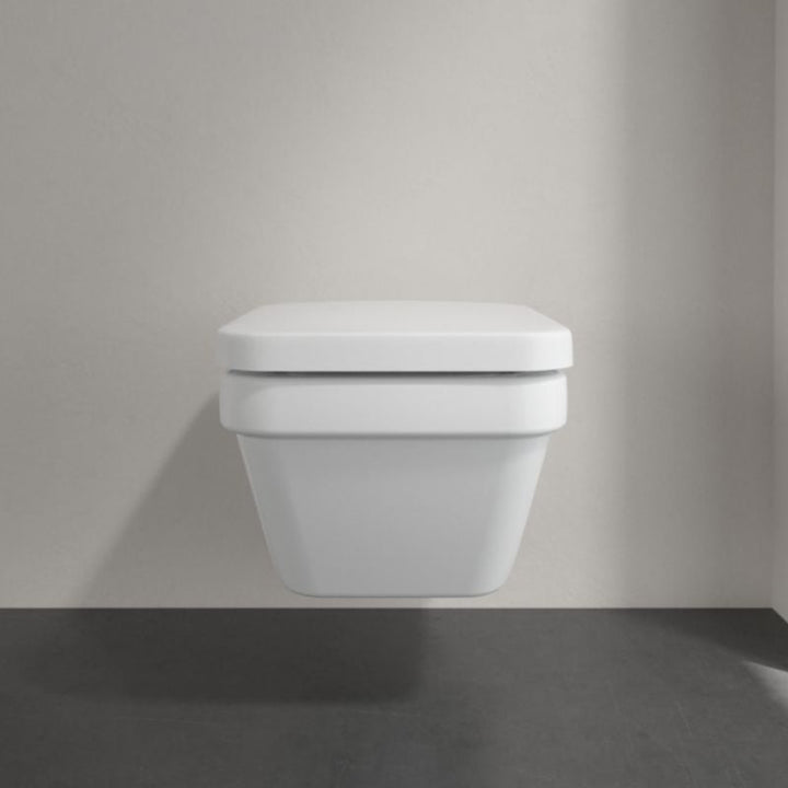 Villeroy & Boch Architectura Rimless Square Wall Hung Toilet & Soft Close Seat