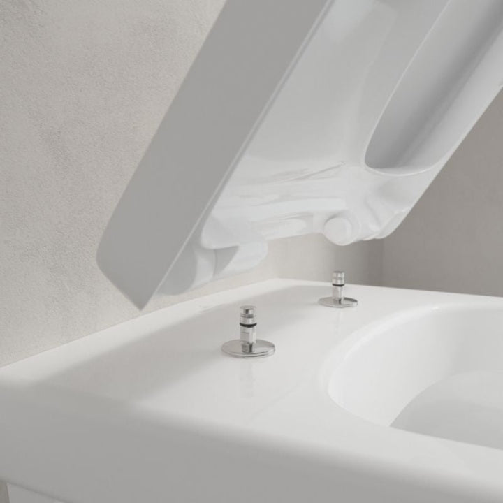 Villeroy & Boch Architectura Rimless Square Wall Hung Toilet & Soft Close Seat