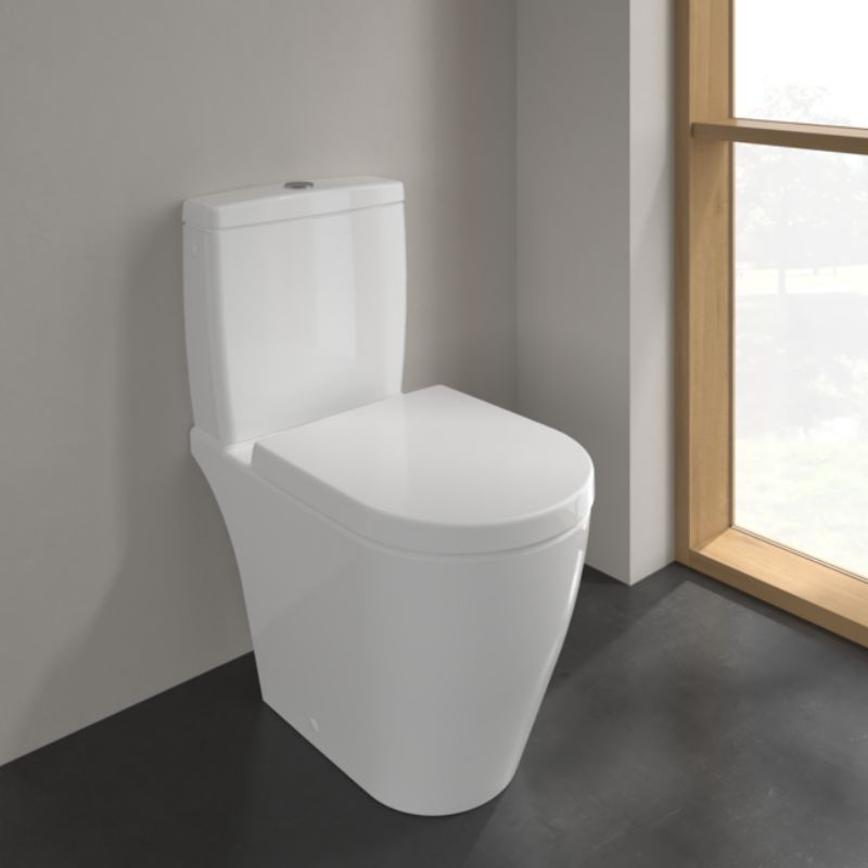 Villeroy & Boch Avento Rimless Close Coupled Toilet & Soft Close Seat