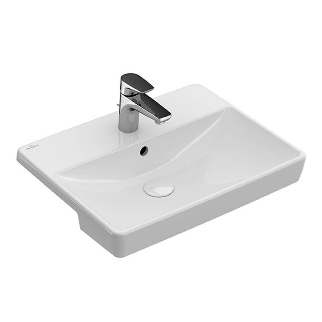 Villeroy & Boch Avento 550 x 440mm 1TH Semi-Recessed Basin