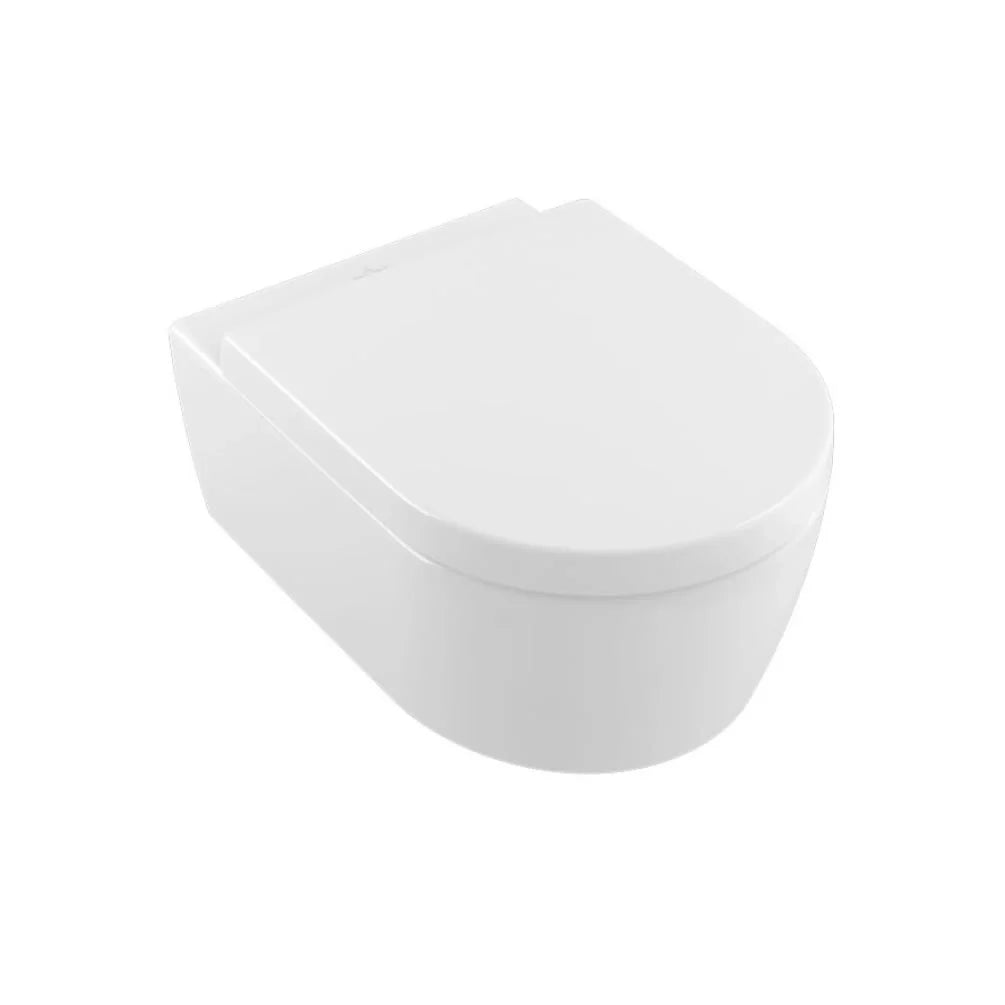 Villeroy & Boch Avento Rimless Wall Hung Toilet and ViPro 2.0 Toilet Frame With Flush Plate