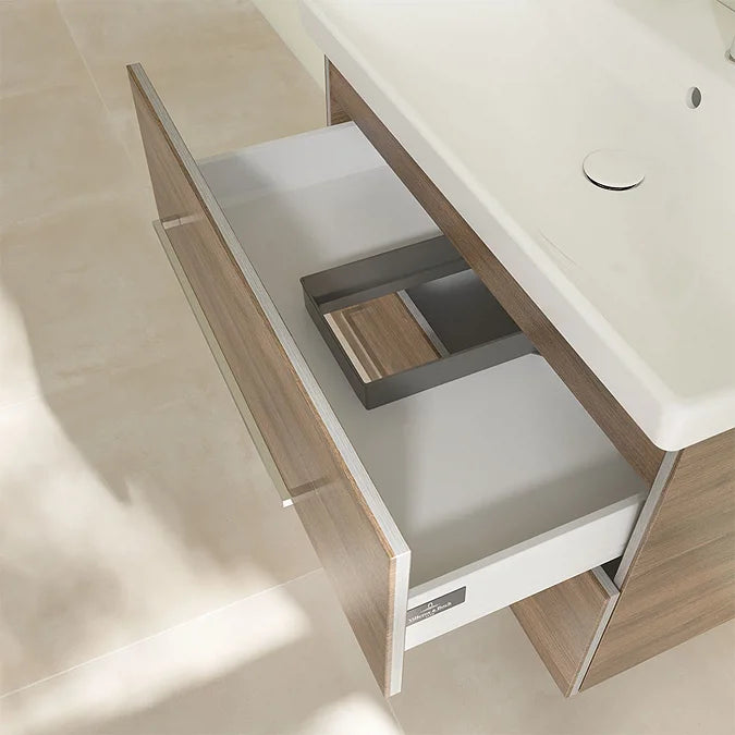 Villeroy & Boch Avento 800mm Wall Hung 2 Drawer Vanity Unit & Washbasin