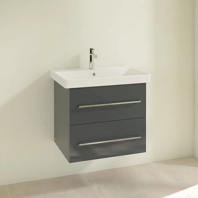 Villeroy & Boch Avento 600mm Wall Hung 2 Drawer Vanity Unit & Washbasin