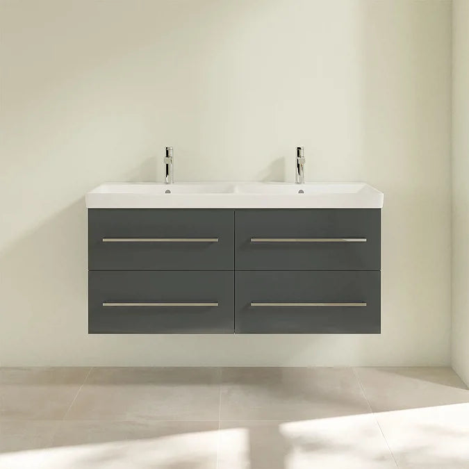 Villeroy & Boch Avento 1200mm Wall Hung Double Vanity Unit & Washbasin